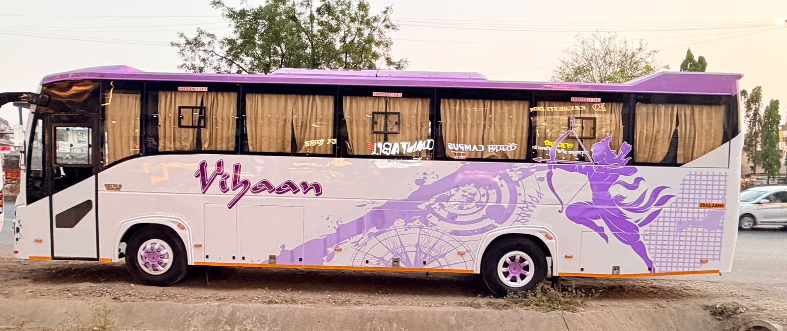 32 40 and 45 seater AC non AC luxury bus on rent in Pune